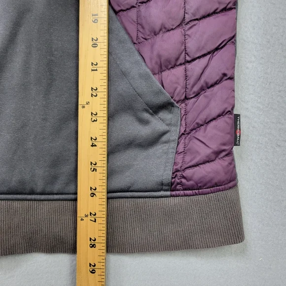The North Face Mens Kilowatt Thermoball Hooded Jacket XL Purple Gray Puffer Coat - Picture 6 of 13